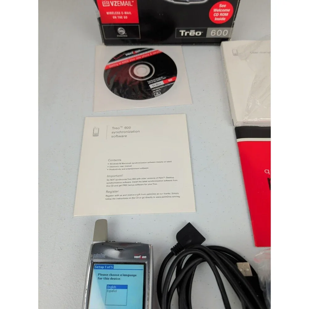 Palm Treo 600W For Verizon W/ Box And Accessories - Working - As Is -